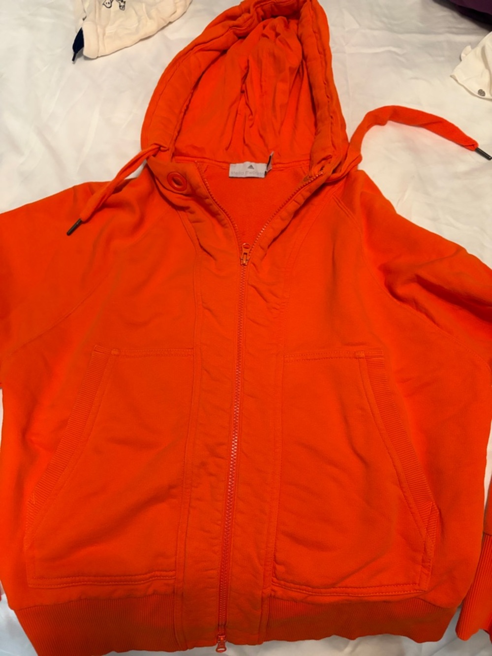 Adidas by Stella McCartney Orange Zip Hoodie
